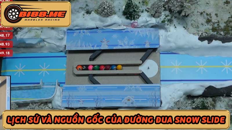 Đường đua Snow Slide Cuộc đua bi tốc độ vượt qua băng giá