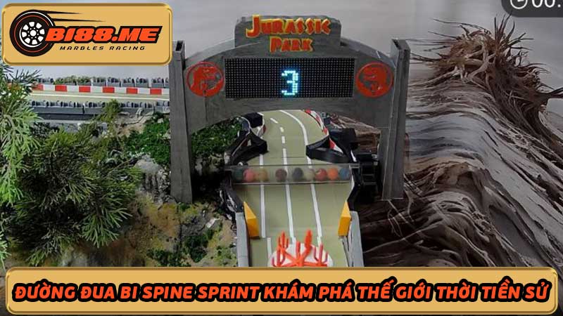 Đường đua bi spine sprint Khám phá thế giới thời tiền sử