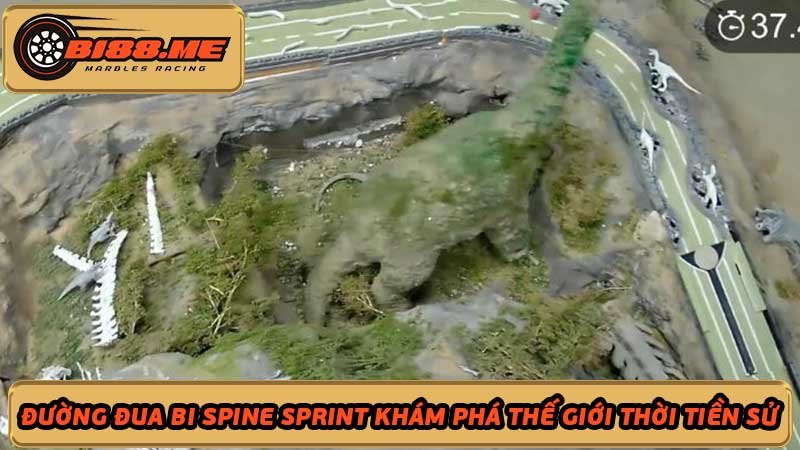 Đường đua bi spine sprint Khám phá thế giới thời tiền sử